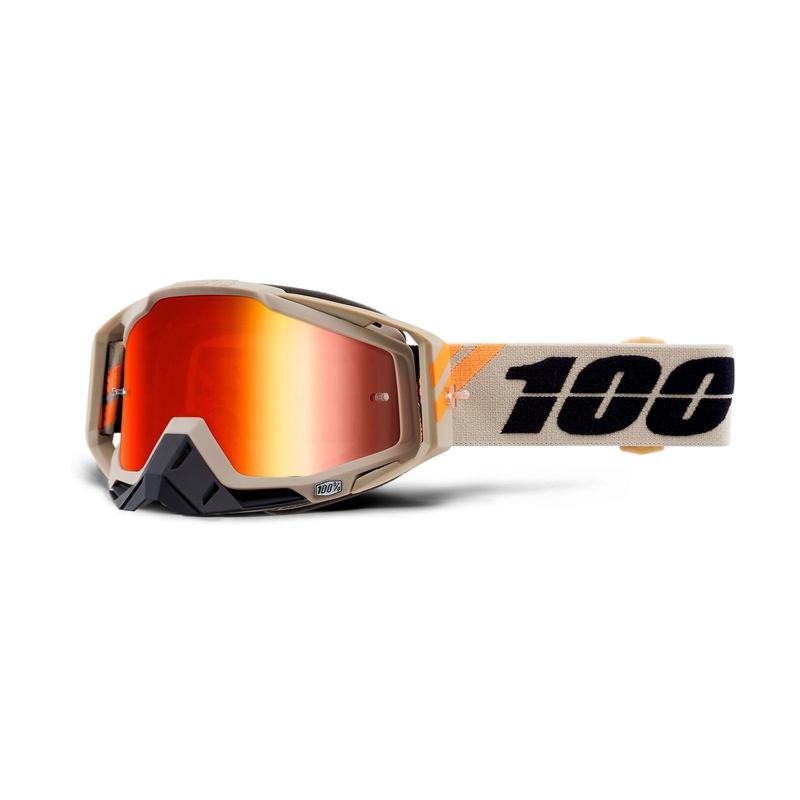 Gogle 100% RACECRAFT Poliet (czerwona lustrzana szyba)