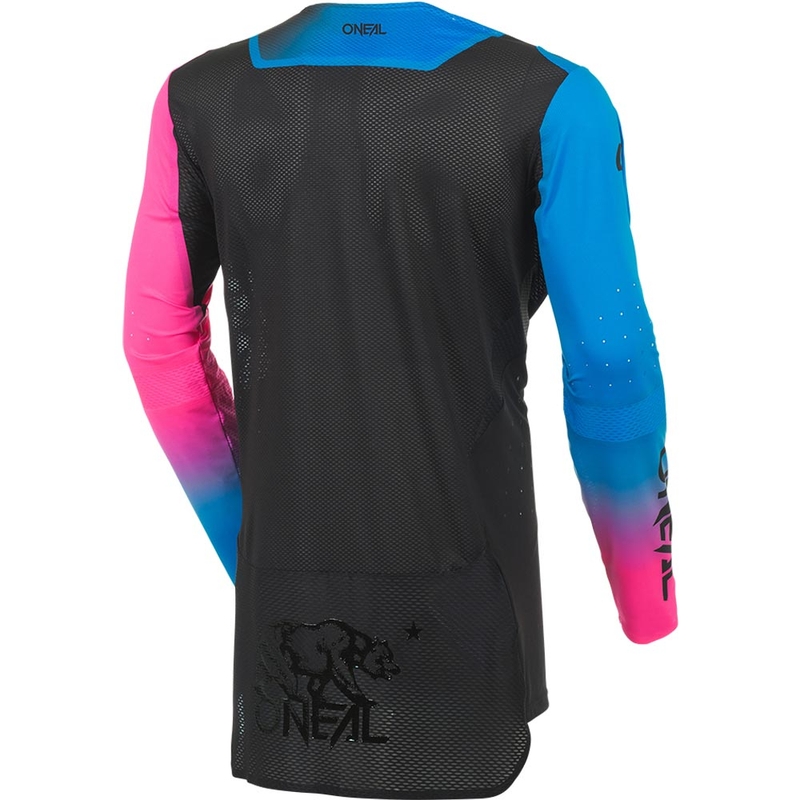 Koszulka motocrossowa O'Neal Prodigy Five Six V.27 czarno-neonowo-różowa