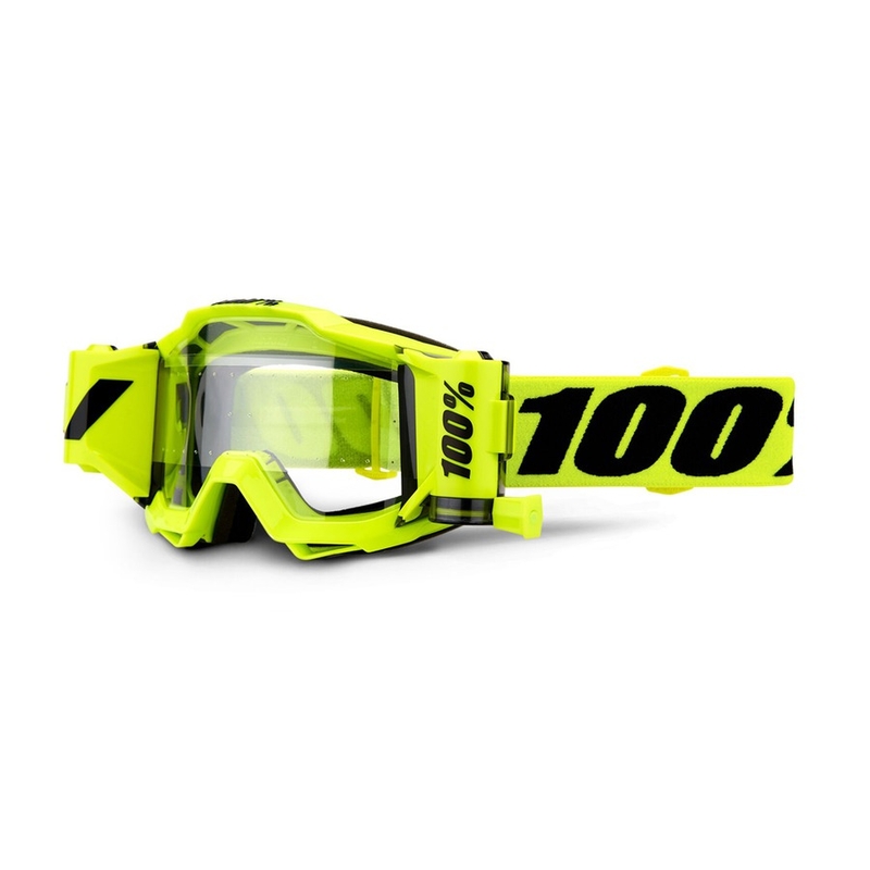 Gogle 100% Accuri Forecast Outlaw fluo żółte (przezroczysta szyba)