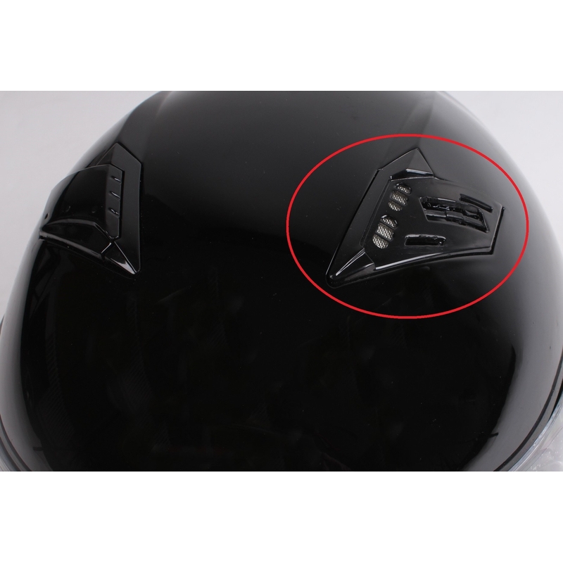 Kask motocyklowy Akira 2243 czarny połysk - II. jakość