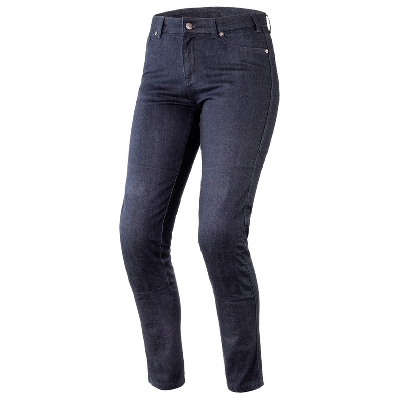 Damskie jeansy motocyklowe Ozone Star II ciemno niebieskie