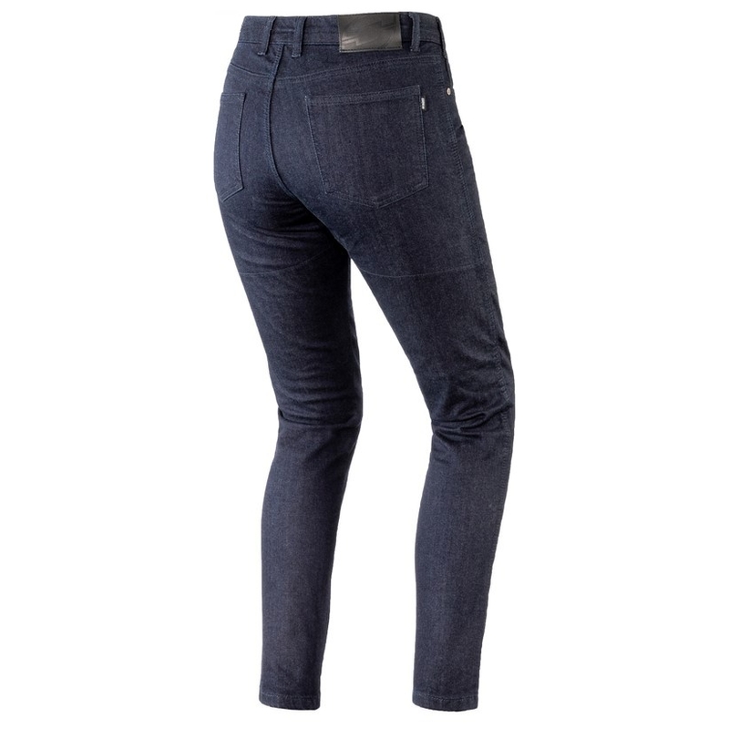 Damskie jeansy motocyklowe Ozone Star II ciemno niebieskie