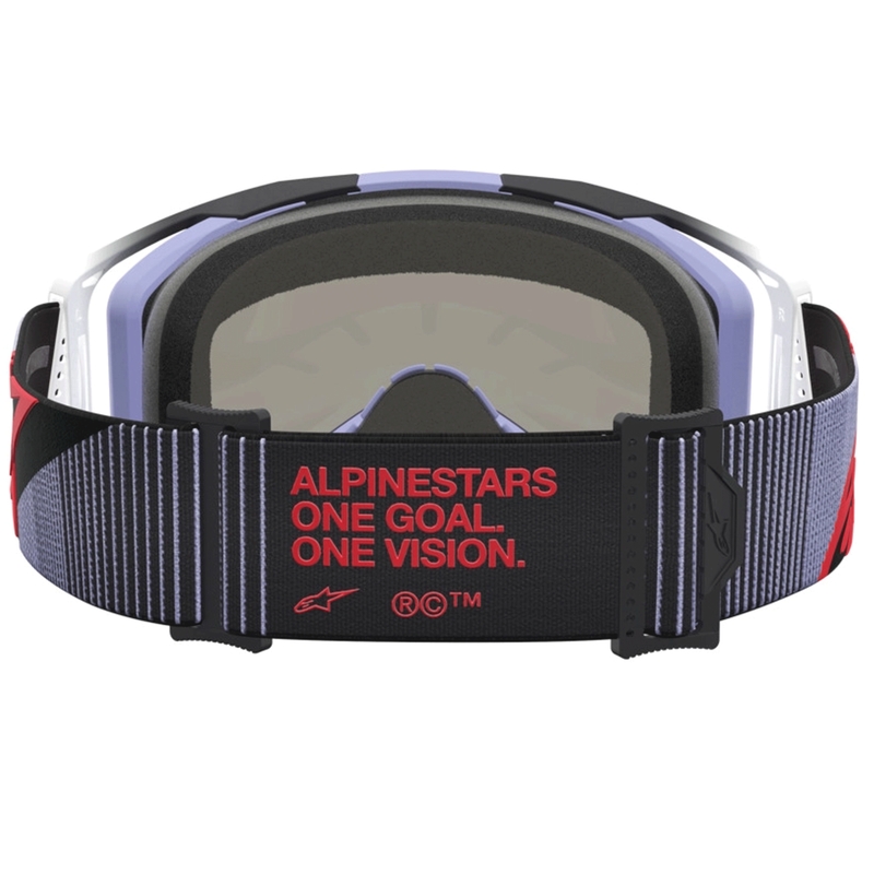 Gogle motocrossowe Alpinestars Vision 8 Maven lawendowo-czarne