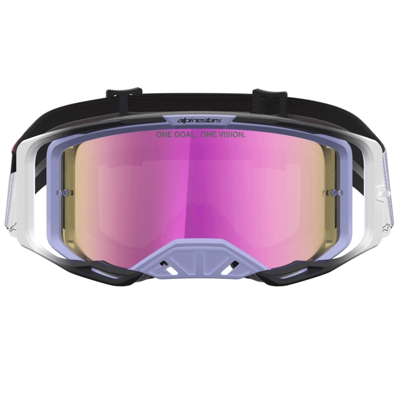 Gogle motocrossowe Alpinestars Vision 8 Maven lawendowo-czarne