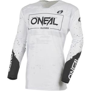 Koszulka motocrossowa O'Neal Mayhem Paint w kolorze biało-czarnym