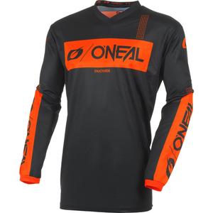 Koszulka motocrossowa O'Neal Element Racewear czarno-pomarańczowa