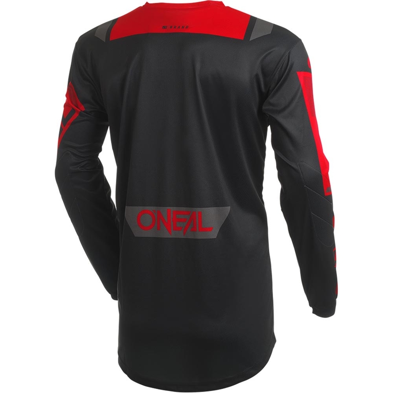 Koszulka motocrossowa O'Neal Element Factor czarno-czerwona