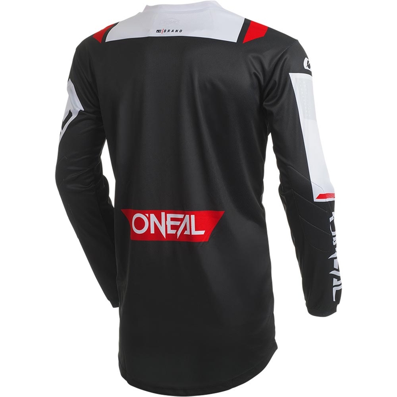 Koszulka motocrossowa O'Neal Element Factor czarno-biała