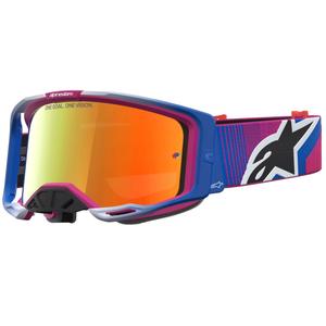 Gogle motocrossowe Alpinestars Vision 8 Maven czerwono-czarne