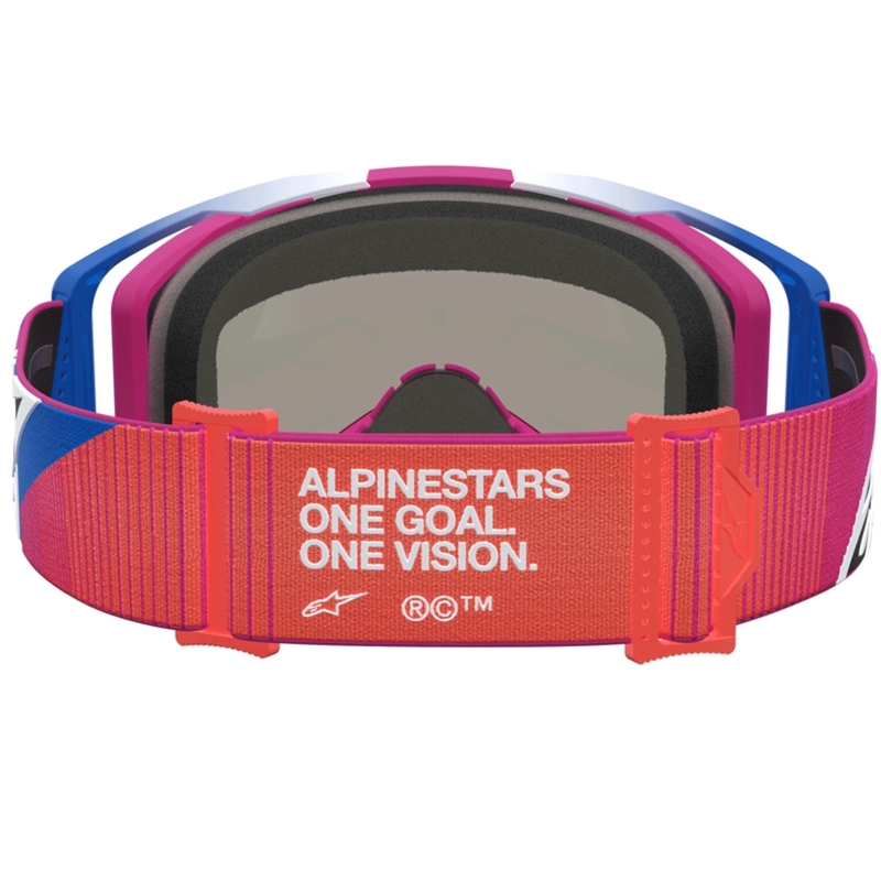 Gogle motocrossowe Alpinestars Vision 8 Maven czerwono-czarne