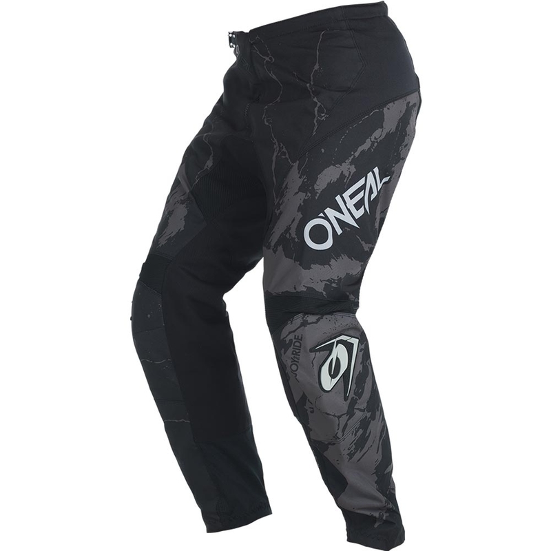Spodnie motocrossowe O'Neal Element Acid czarno-szare
