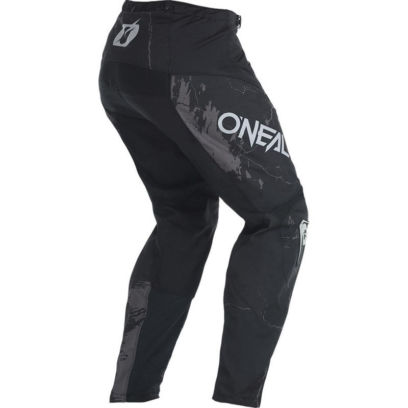 Spodnie motocrossowe O'Neal Element Acid czarno-szare