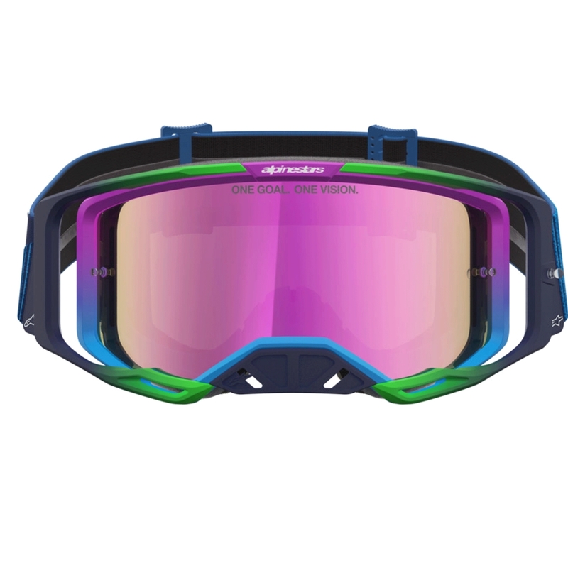 Gogle motocrossowe Alpinestars Vision 8 Maven niebiesko-fioletowe