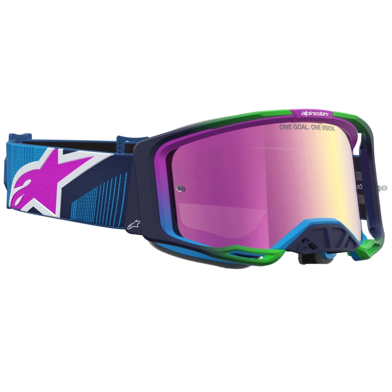 Gogle motocrossowe Alpinestars Vision 8 Maven niebiesko-fioletowe