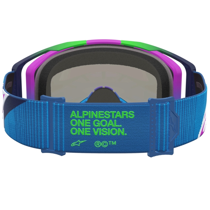 Gogle motocrossowe Alpinestars Vision 8 Maven niebiesko-fioletowe