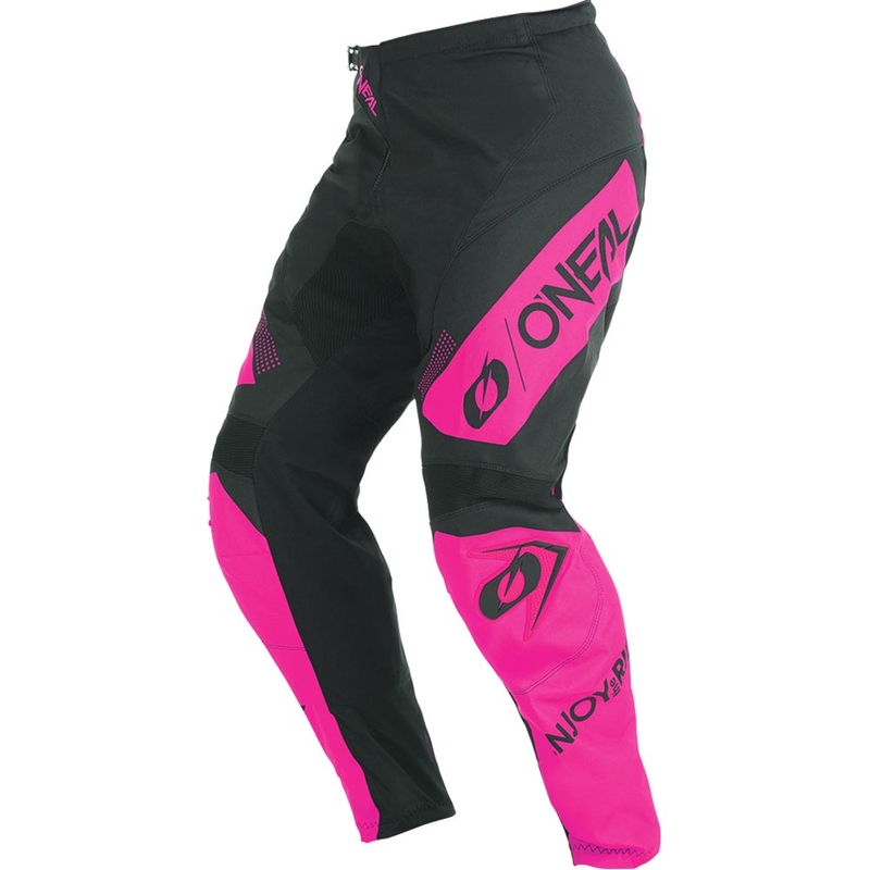 Spodnie motocrossowe damskie O'Neal Element Racewear czarno-różowe