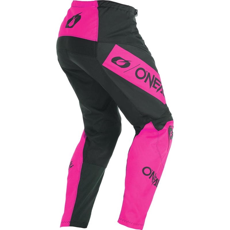 Spodnie motocrossowe damskie O'Neal Element Racewear czarno-różowe