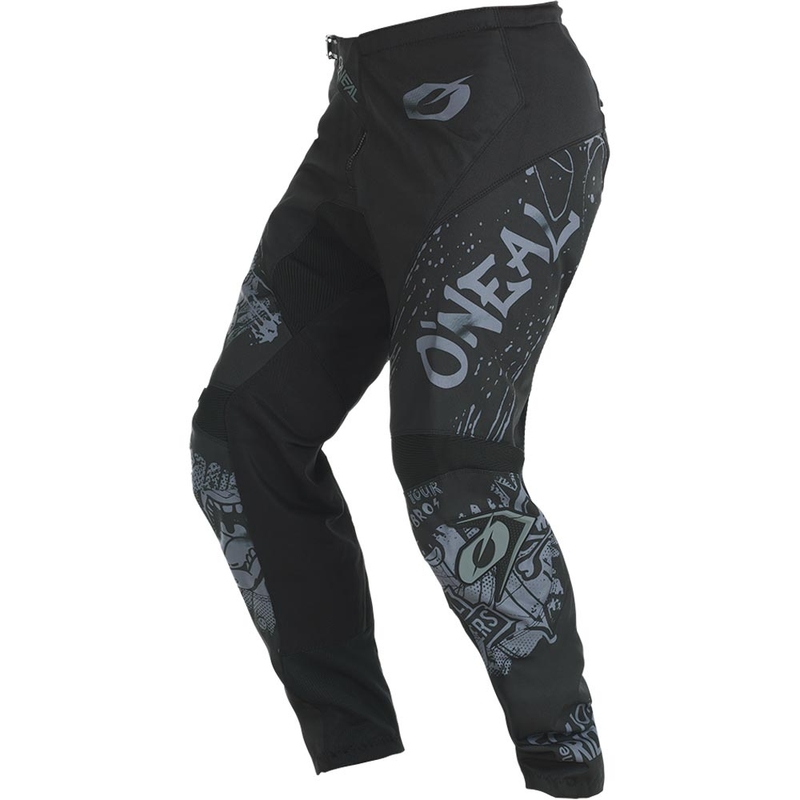 Spodnie motocrossowe O'Neal Element Rancid czarno-szare