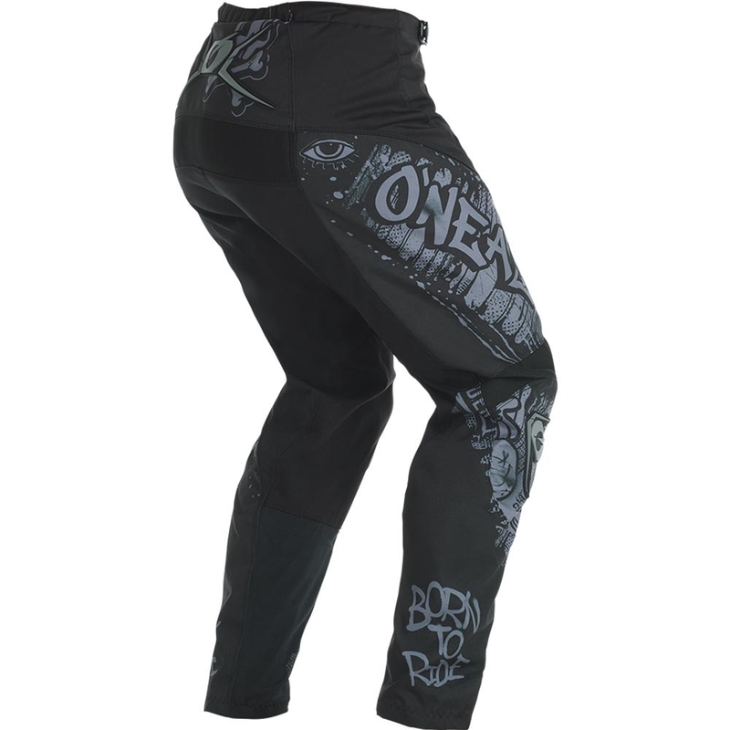 Spodnie motocrossowe O'Neal Element Rancid czarno-szare