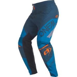 Spodnie motocrossowe O'Neal Element Factor niebiesko-pomarańczowe