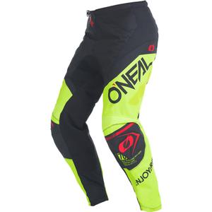 Spodnie motocrossowe O'Neal Element Factor w kolorze czarno-neonowo-żółtym