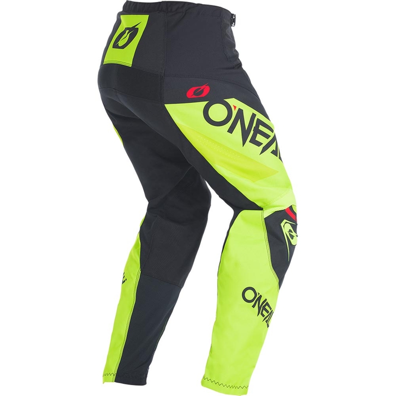 Spodnie motocrossowe O'Neal Element Factor w kolorze czarno-neonowo-żółtym