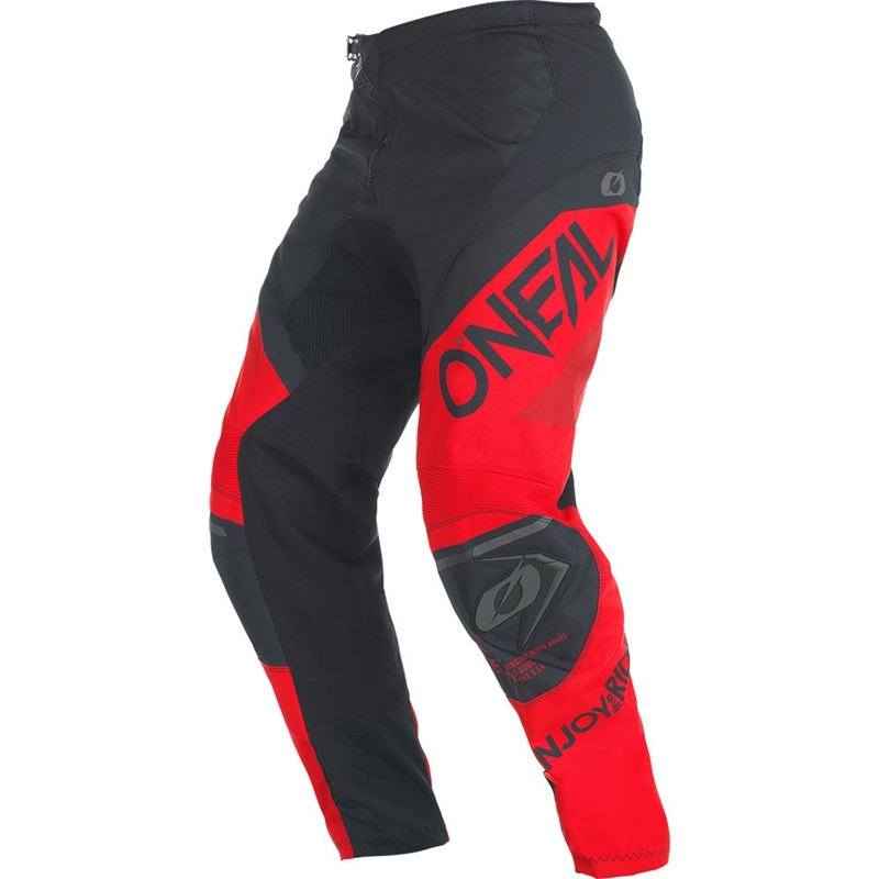 Spodnie motocrossowe O'Neal Element Factor czarno-czerwone