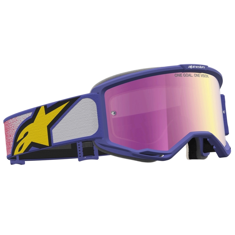 Okulary motocrossowe Alpinestars Vision 5 Drag czerwono-fioletowe