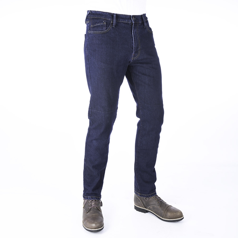 Jeansy motocyklowe Oxford Original Approved Slim Fit niebieskie