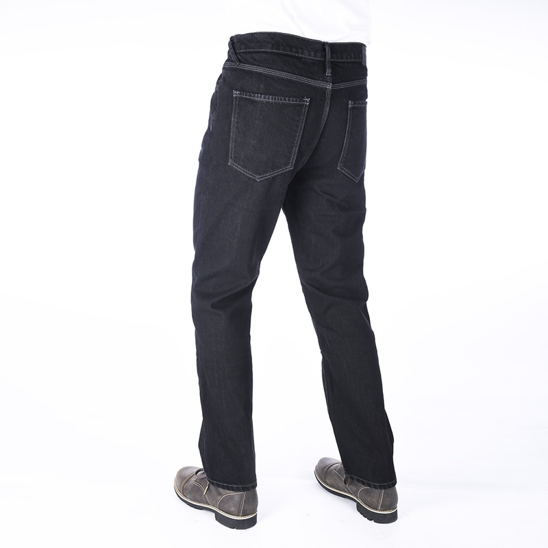 Jeansy motocyklowe Oxford Original Approved Jeans czarne przedłużone