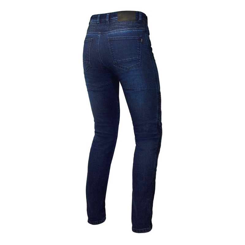 Damskie jeansy motocyklowe Ozone Agness II niebieskie