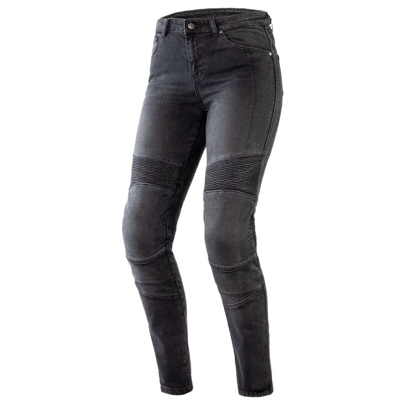 Damskie jeansy motocyklowe Ozone Agness II czarne