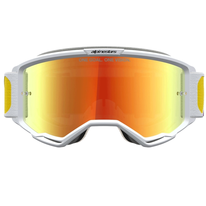 Okulary motocrossowe Alpinestars Vision 5 Drag pomarańczowo-czerwone