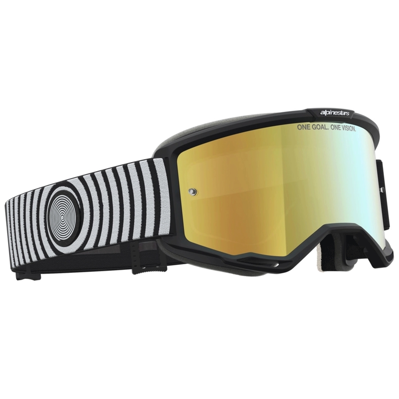 Gogle motocrossowe Alpinestars Vision 5 Hone czarno-białe