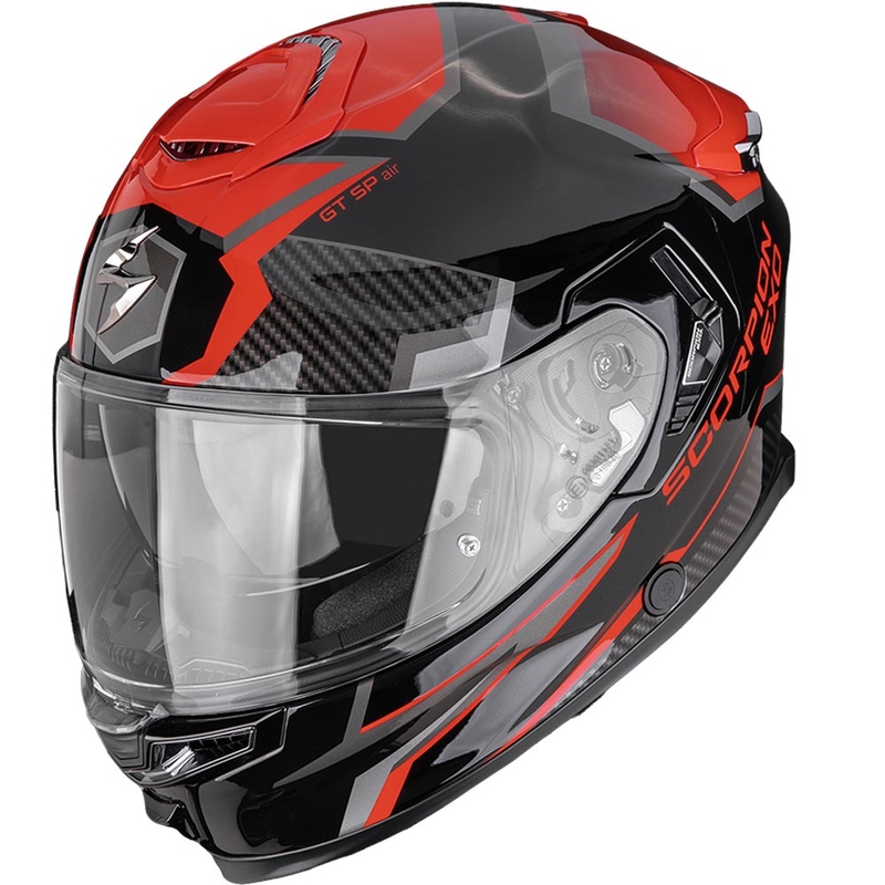 Kask motocyklowy integralny Scorpion EXO-GT SP Air Atlas czarno-czerwony