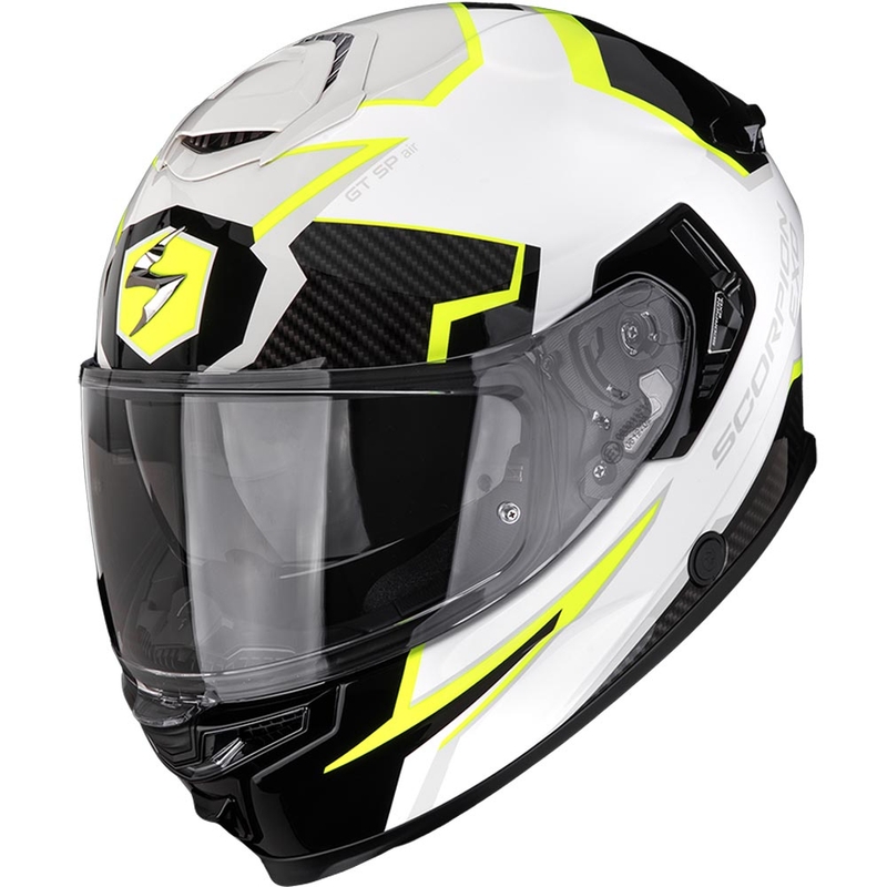 Kask motocyklowy integralny Scorpion EXO-GT SP Air Atlas biało-czarno-fluo-żółty