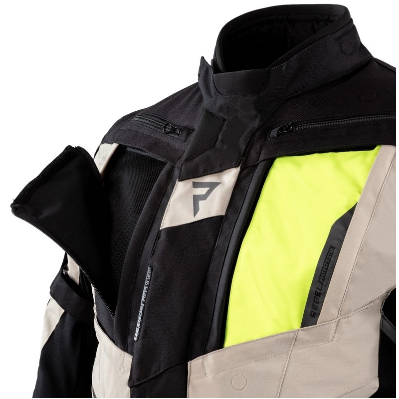 Kurtka motocyklowa Rebelhorn Hardy II czarno-piaskowa