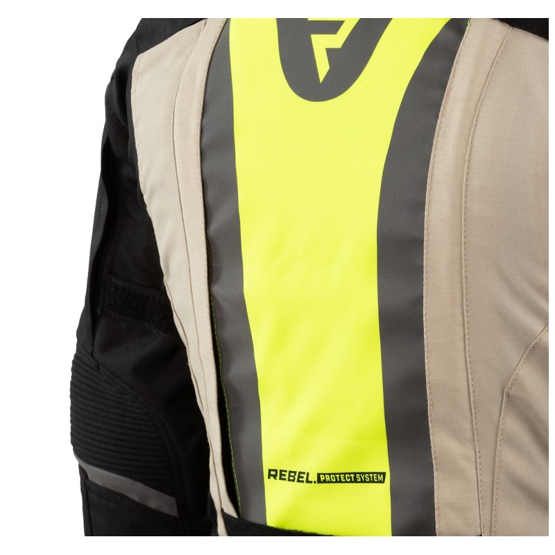 Damska kurtka motocyklowa Rebelhorn Hardy II czarno-piaskowa