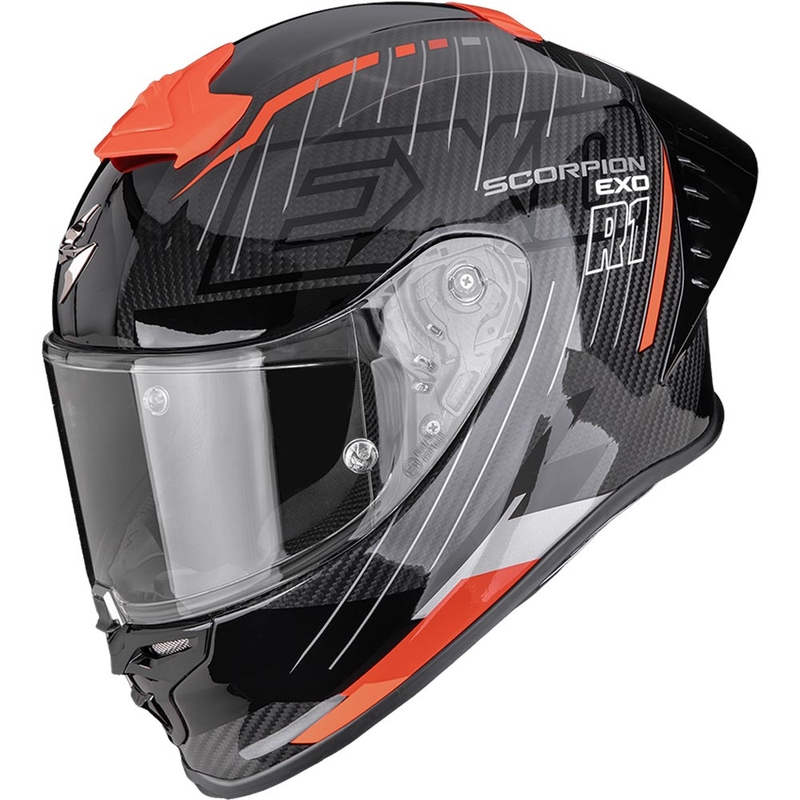 Kask motocyklowy integralny Scorpion EXO-R1 EVO II Air Surge czarno-czerwony