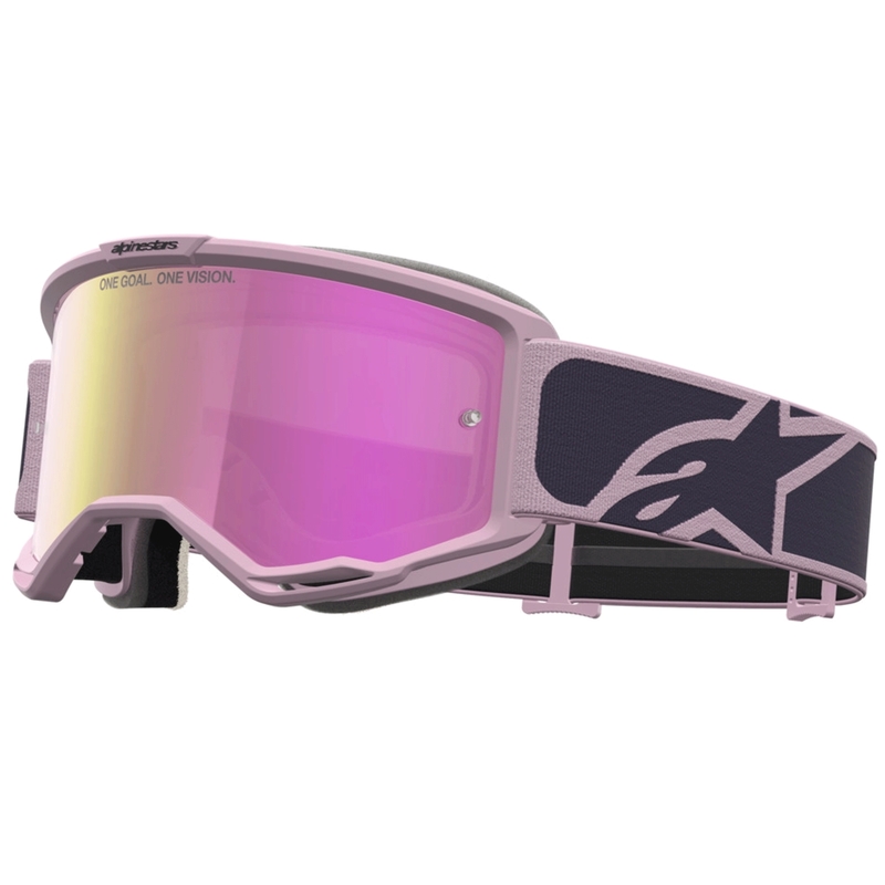 Gogle motocrossowe Alpinestars Vision 5 Rora ciemnoszaro-różowe