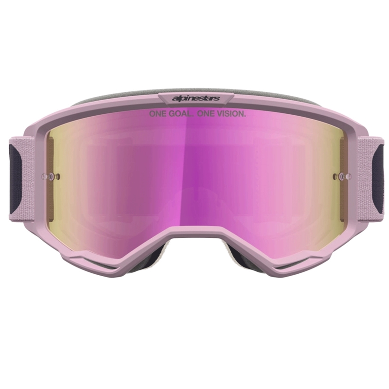 Gogle motocrossowe Alpinestars Vision 5 Rora ciemnoszaro-różowe