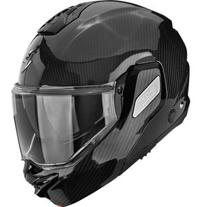 Kask motocyklowy typu flip-up Scorpion EXO-TECH II Carbon Solid czarny