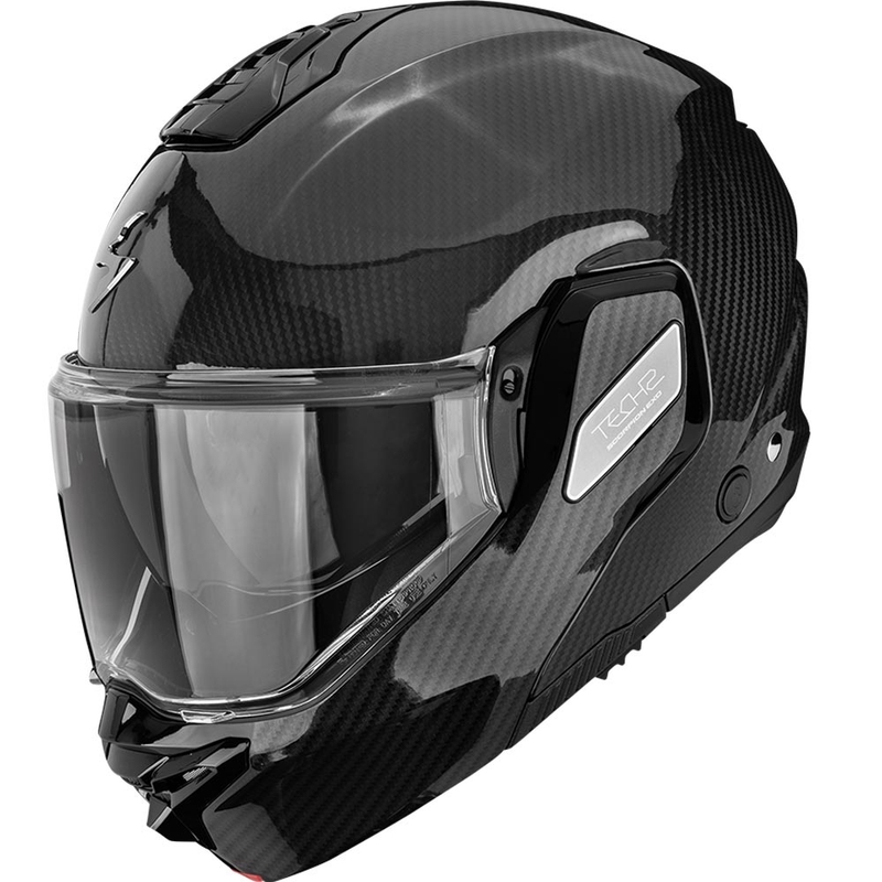 Kask motocyklowy typu flip-up Scorpion EXO-TECH II Carbon Solid czarny