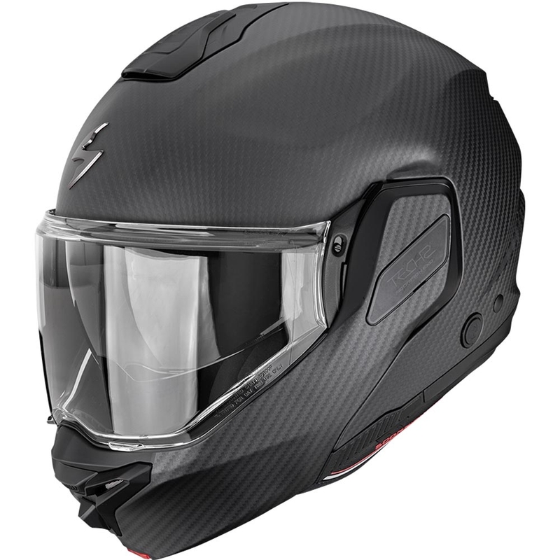 Kask motocyklowy typu flip-up Scorpion EXO-TECH II Carbon Solid matowo czarny