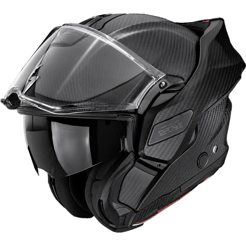 Kask motocyklowy typu flip-up Scorpion EXO-TECH II Carbon Solid matowo czarny