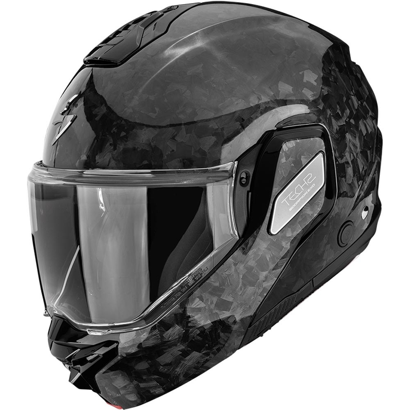 Kask motocyklowy typu flip-up Scorpion EXO-TECH II Onyx Carbon czarny