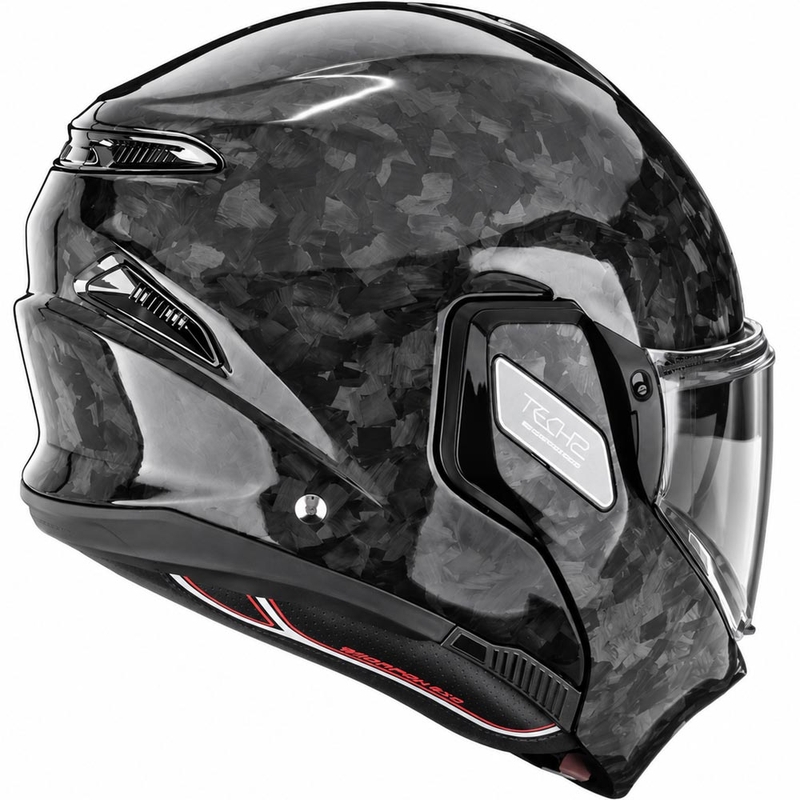 Kask motocyklowy typu flip-up Scorpion EXO-TECH II Onyx Carbon czarny