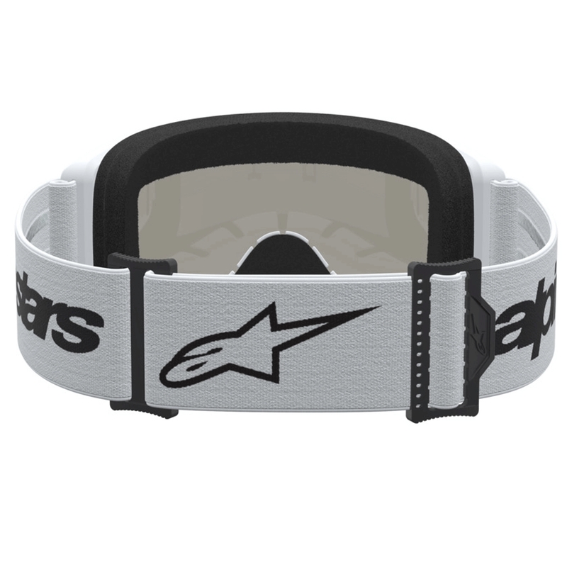Okulary motocrossowe Alpinestars Vision 3 Wordmark biało-czarne