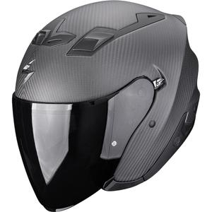 Kask motocyklowy otwarty Scorpion EXO-Z1 Carbon Solid w kolorze matowej czerni
