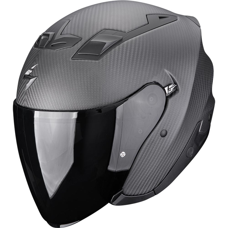 Kask motocyklowy otwarty Scorpion EXO-Z1 Carbon Solid w kolorze matowej czerni